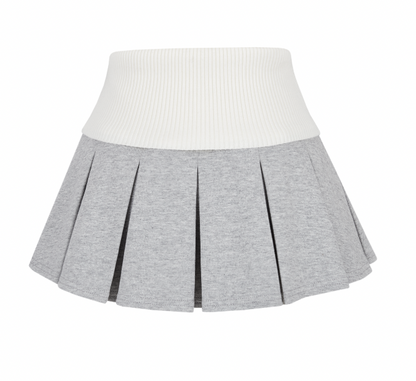 13DE MARZO Bear Head Upper Skirt Grey