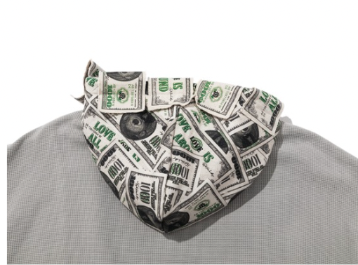 13DE MARZO Bear Cash Zipper Hoodie Grey