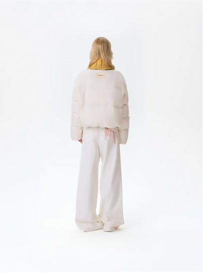 13DE MARZO Tailor Bear Ruler Down Jacket Beige