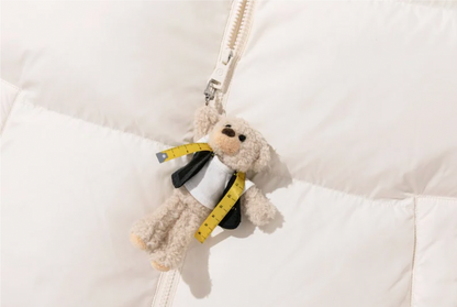 13DE MARZO Tailor Bear Ruler Down Jacket Beige