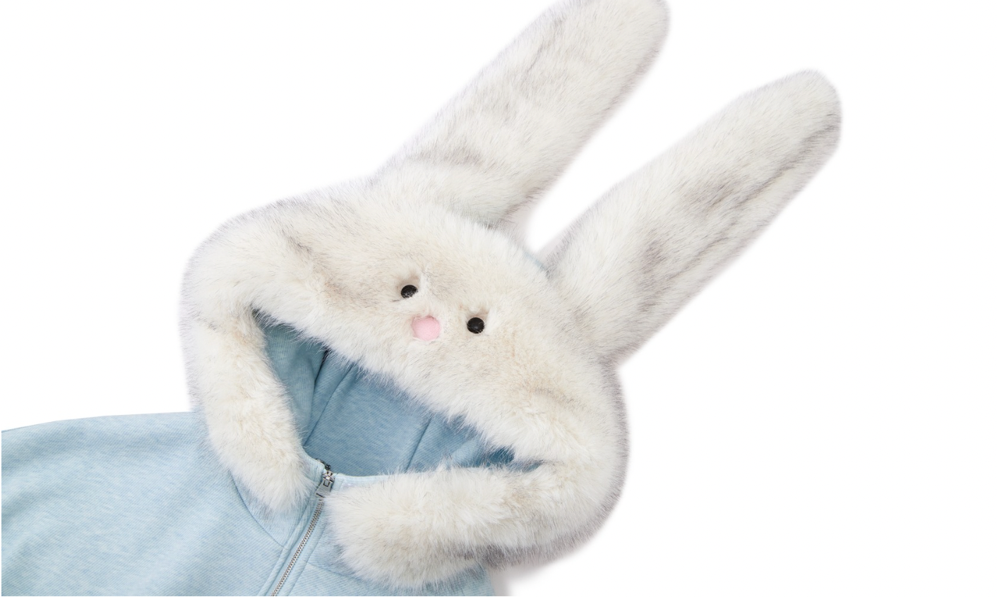 13DE MARZO Doozoo Zipper Hoodie Blue