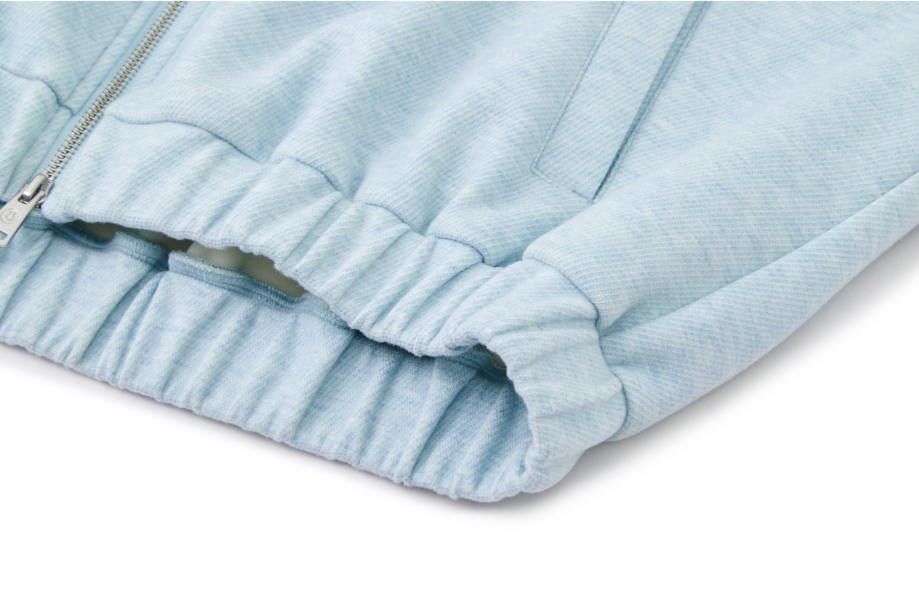 13DE MARZO Doozoo Zipper Hoodie Blue