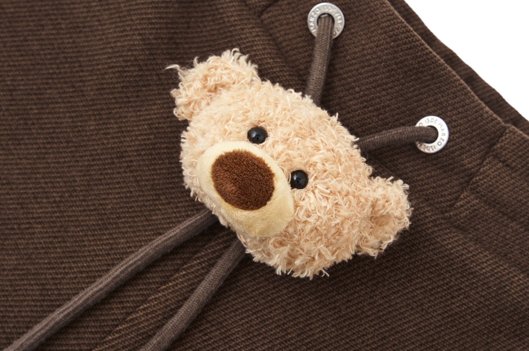 13DE MARZO Doozoo Brushed Shorts Brown