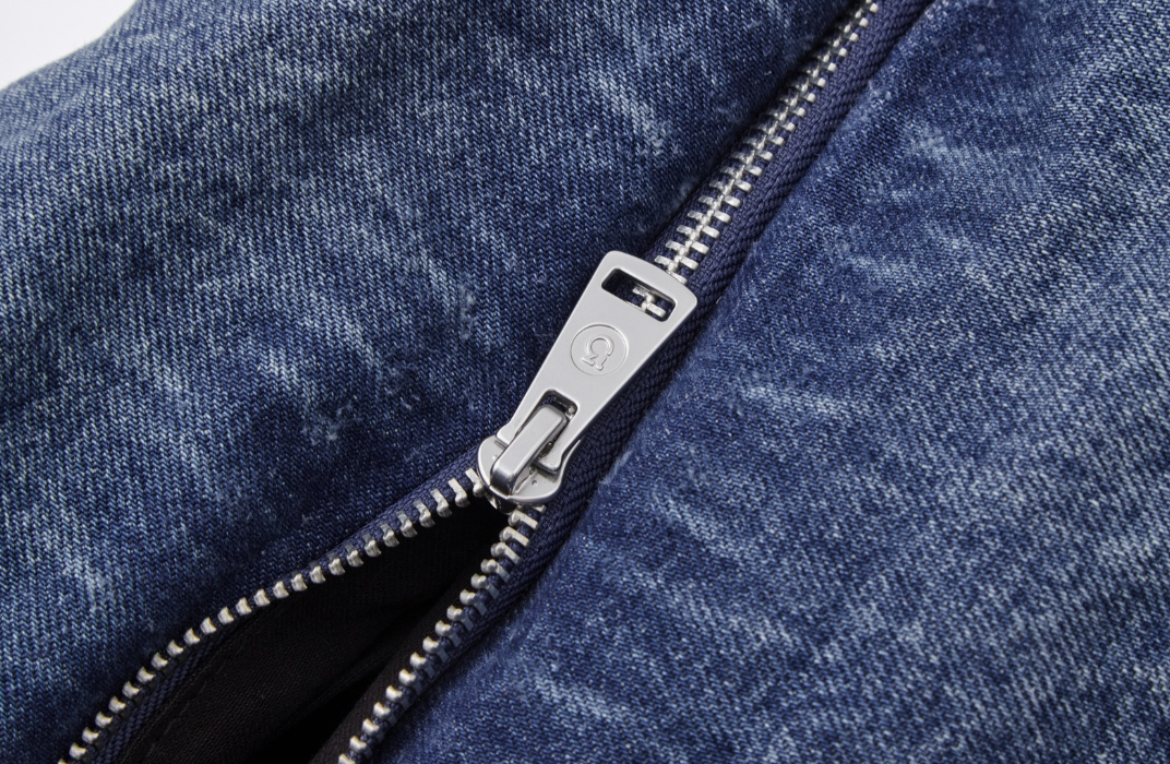 13DE MARZO Bear Denim Jacket  Tote Bag Blue