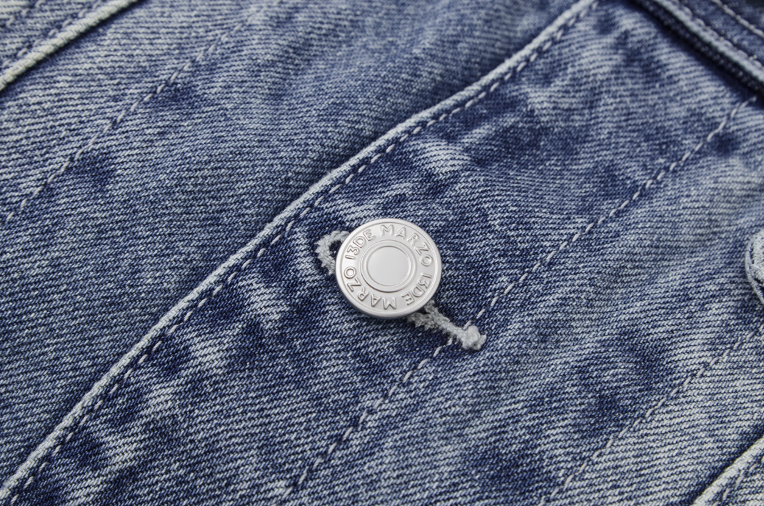 13DE MARZO Bear Denim Jacket  Tote Bag Blue