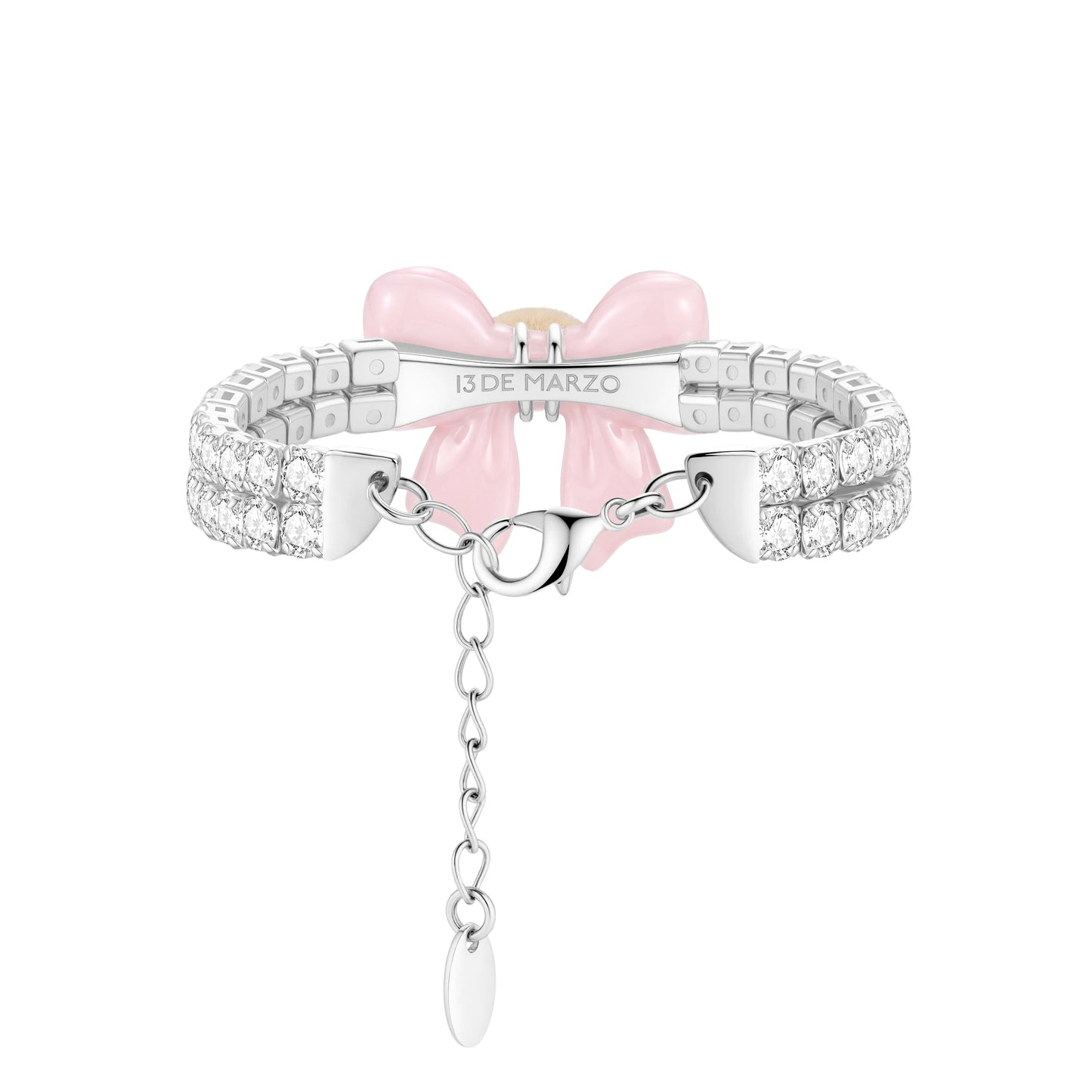 13DE MARZO Mini Bear Bow Bracelet Pink