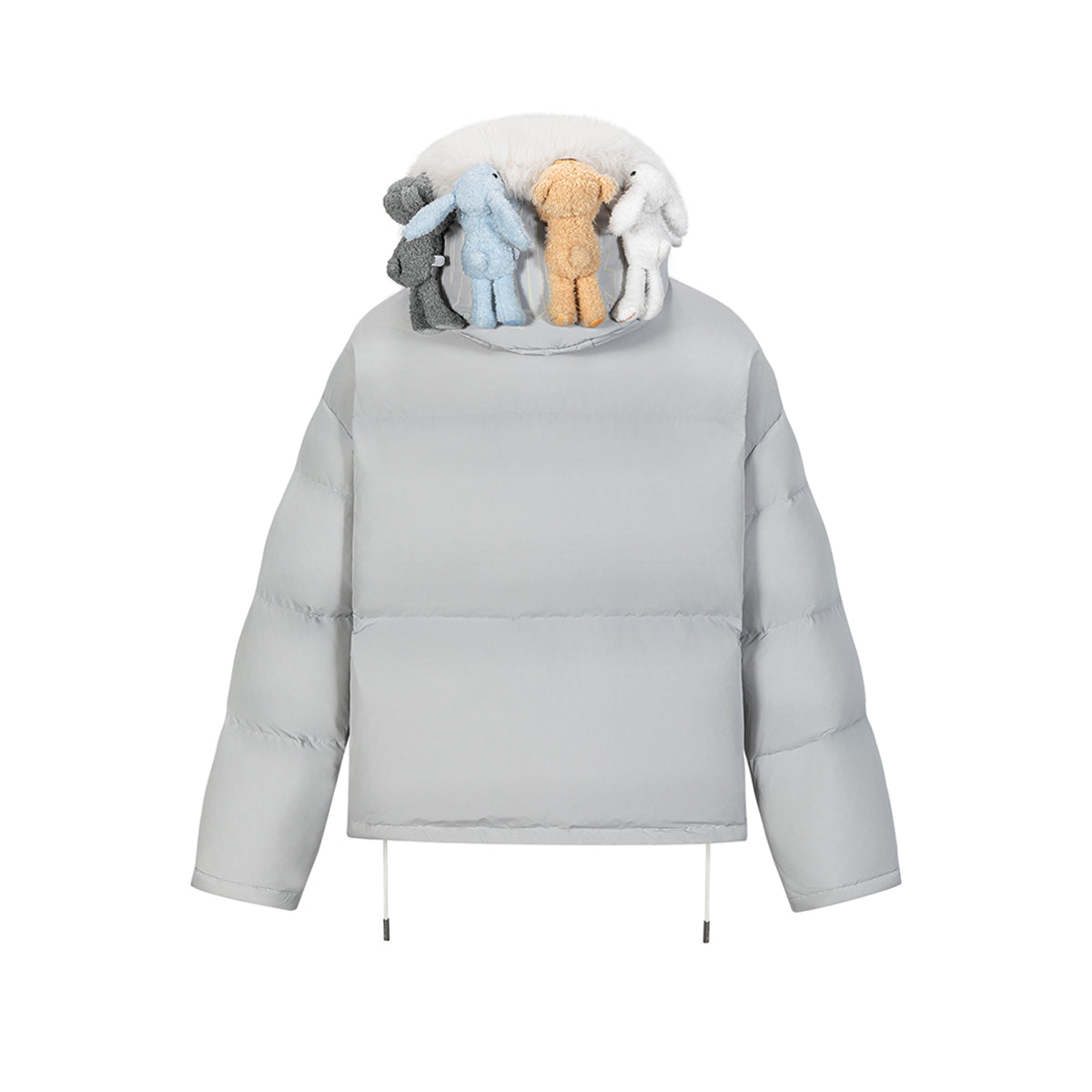 13DE MARZO Friends Hangout Down Jacket Light Grey