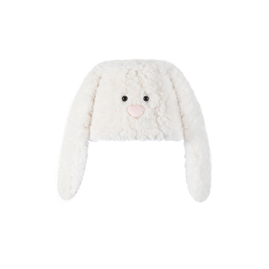 13DE MARZO Doozoo Fuzzy Bucket Hat White