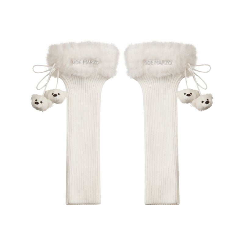 13DE MARZO Doozoo Fuzzy Socks Beige