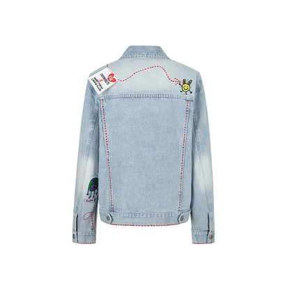 13DE MARZO Matthew Langille Travel Bear Denim Jacket