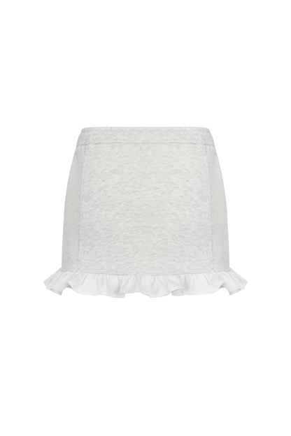 Ann Andelman Grey Ruffled Skirt