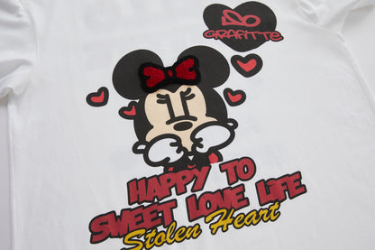 Sofitte Minnie Mouse Graffiti Tee White