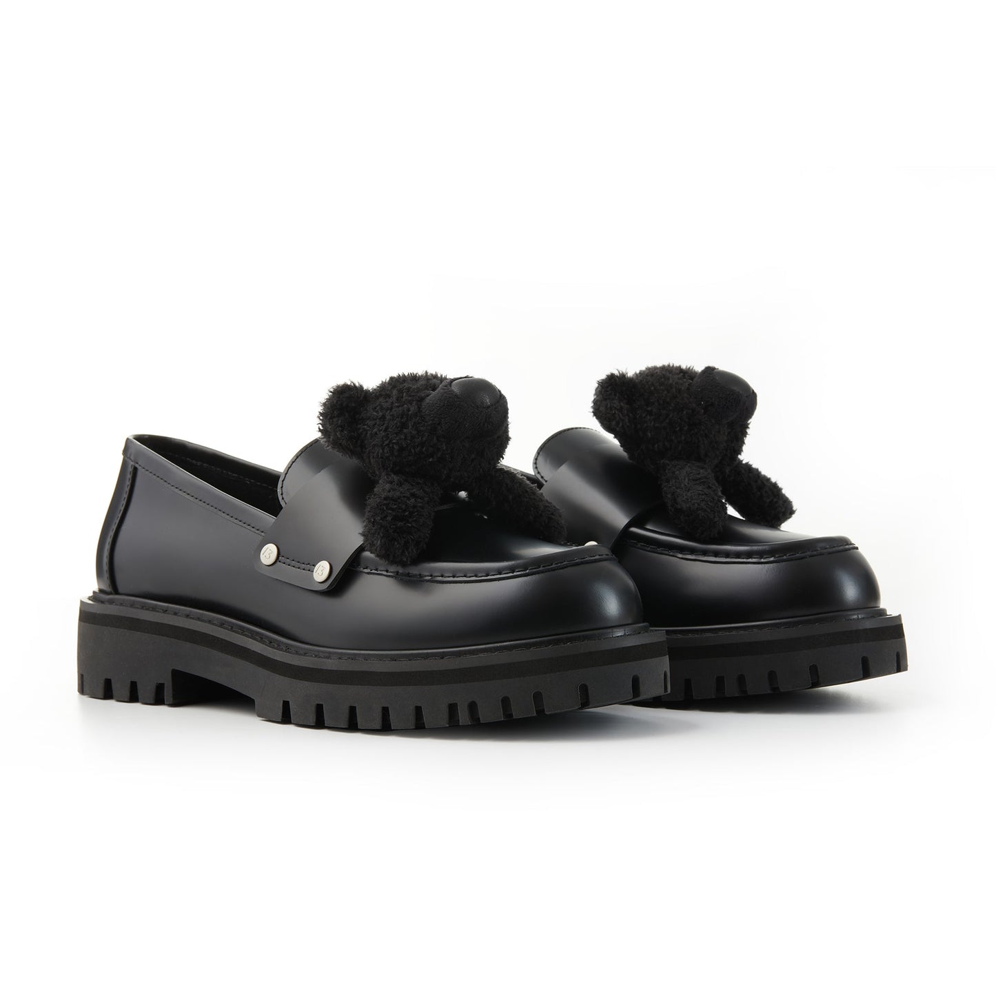 13DE MARZO Bear logo Loafers Black