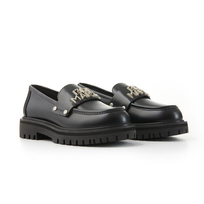 13DE MARZO Bear logo Loafers Black