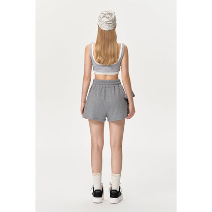 13DE MARZO Star Sand Shorts Grey