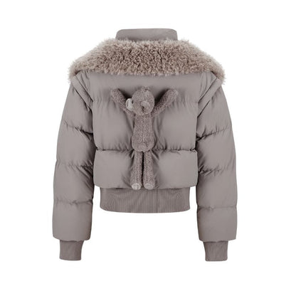 13DE MARZO Doozoo Detachable Short Down Jacket Grey