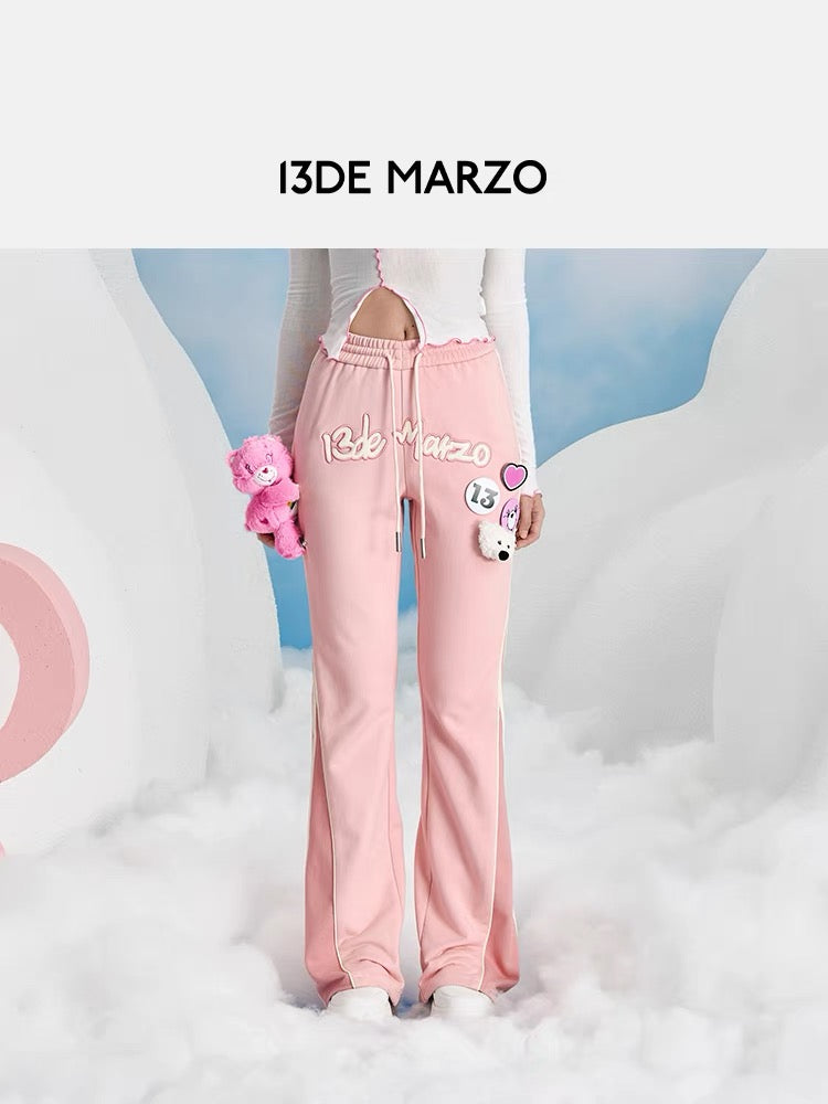 13DE MARZO x CARE BEARS Patch Pants Promise Pink