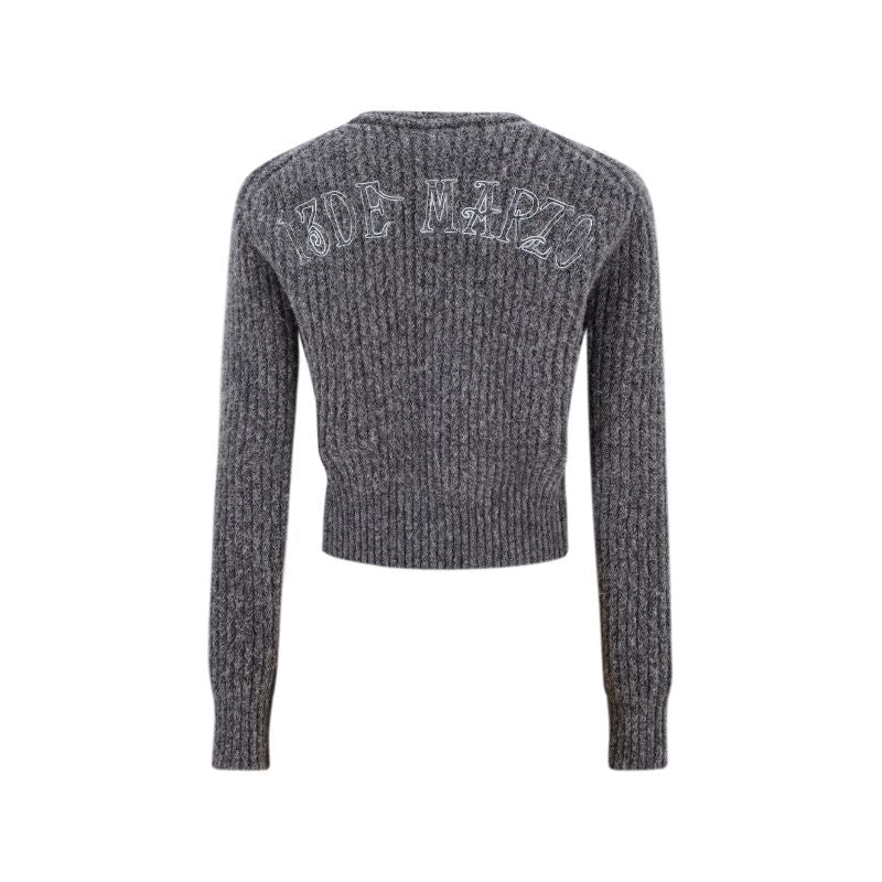 13DE MARZO Doozoo Cuddle Button Cardigan Dark Grey