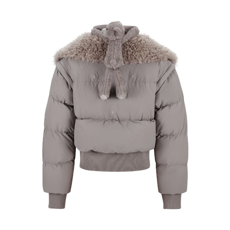 13DE MARZO Doozoo Detachable Short Down Jacket Grey