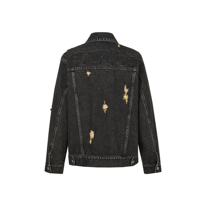 13DE MARZO Doozoo Costume Denim Jacket Black