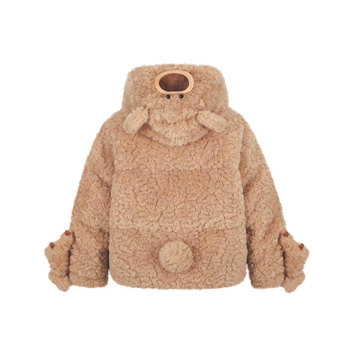 13DE MARZO Bear Costume Down Jacket Khaki