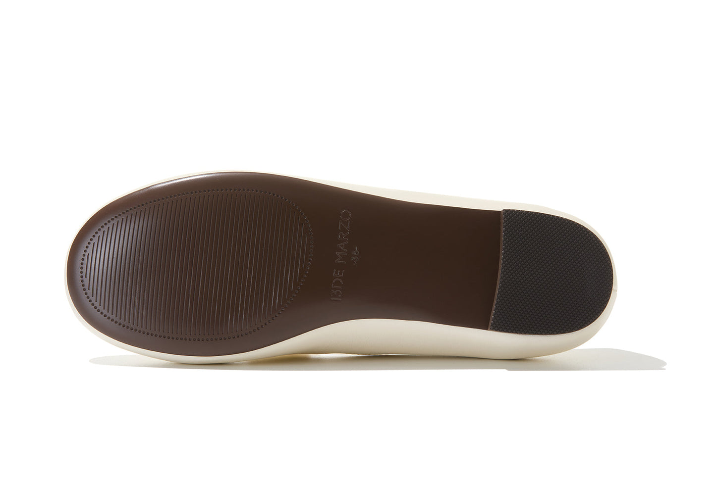 13DE MARZO Floral-Print Lined Ballet Flats White