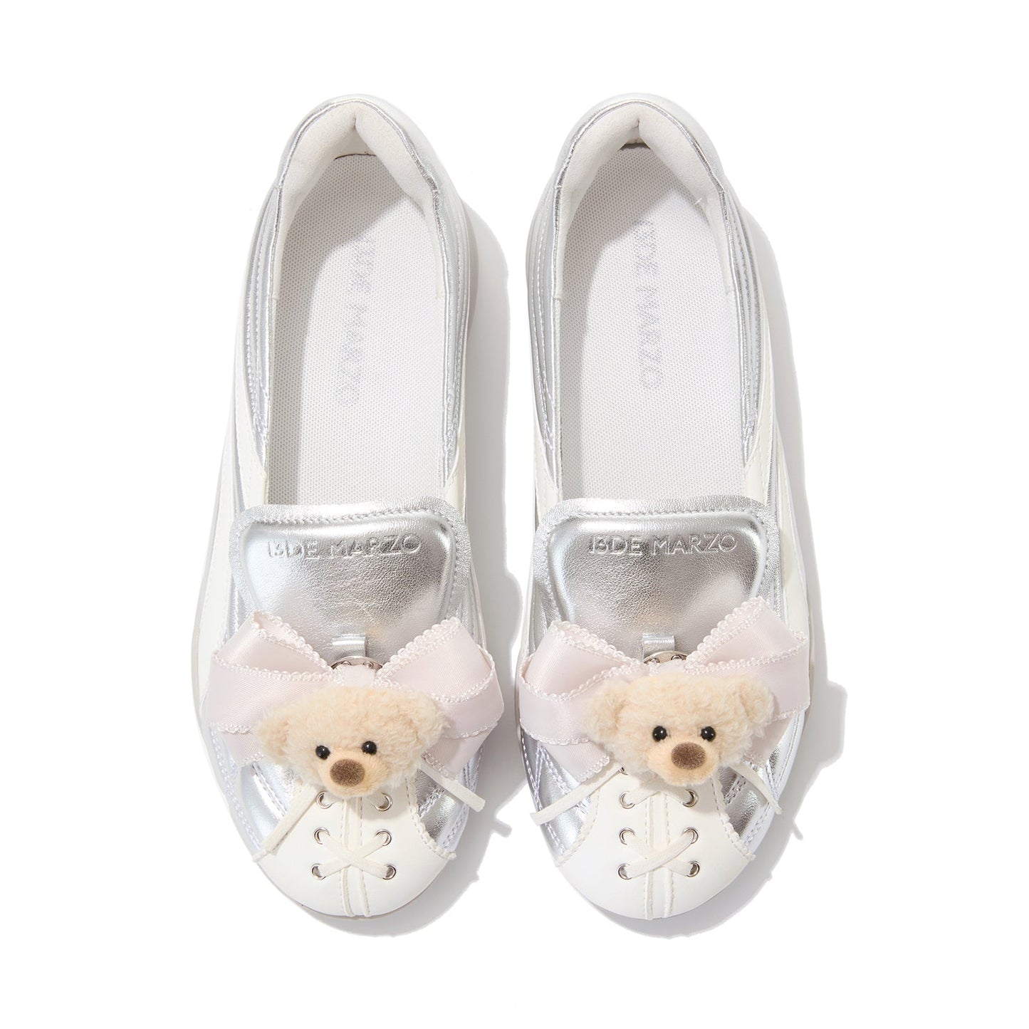 13DE MARZO Ballet Bear Sneakers Silver