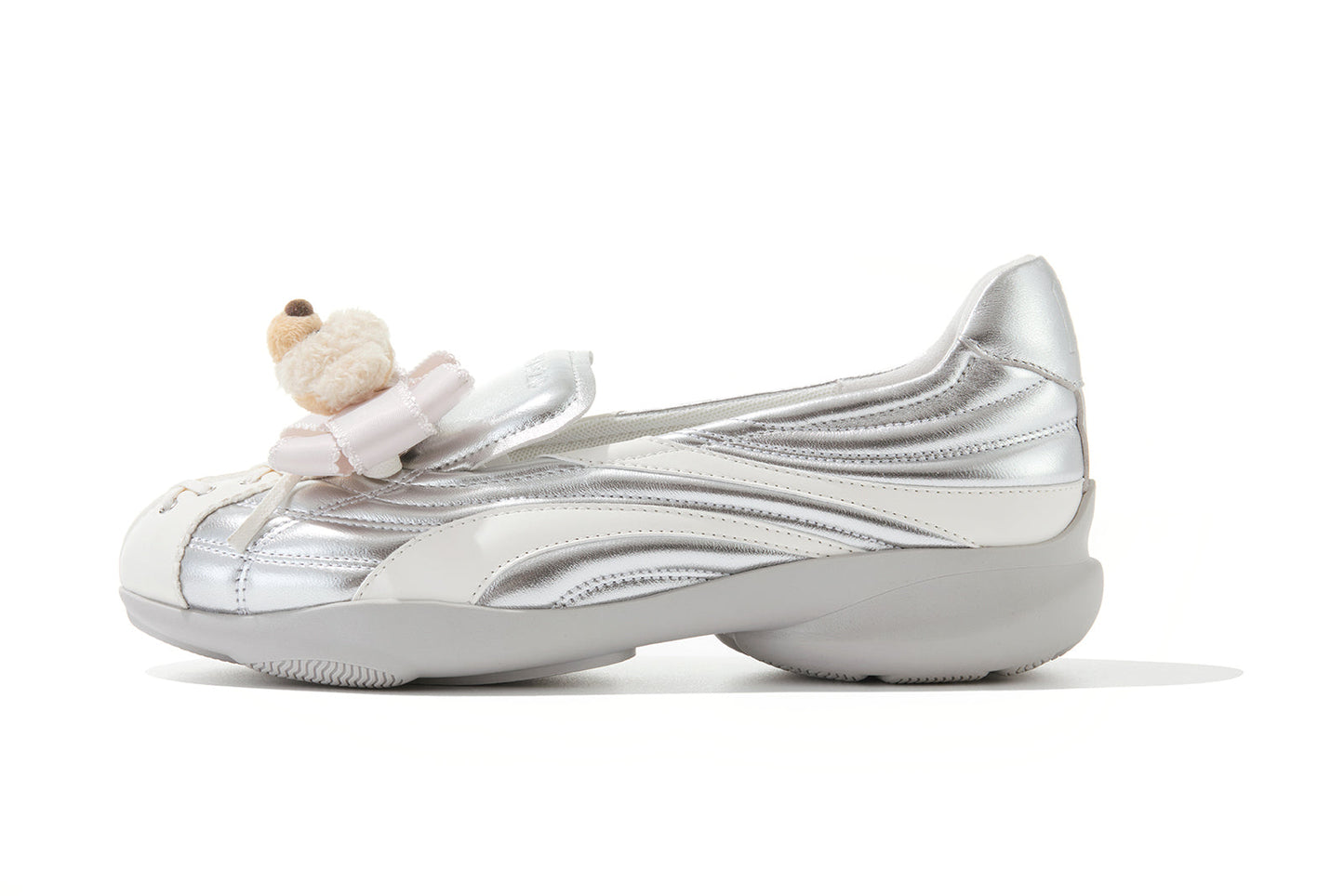 13DE MARZO Ballet Bear Sneakers Silver