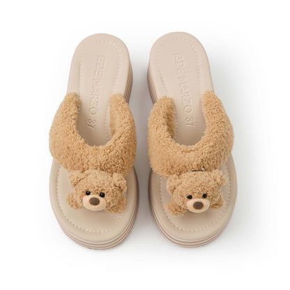 13DE MARZO Doozoo Platform Sandals Almond