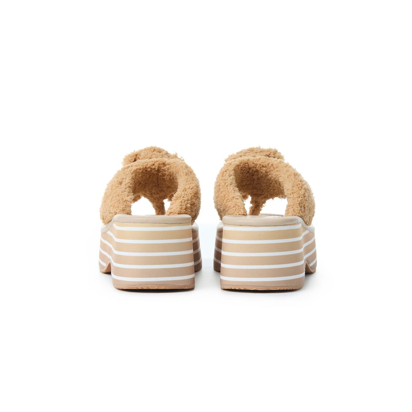 13DE MARZO Doozoo Platform Sandals Almond