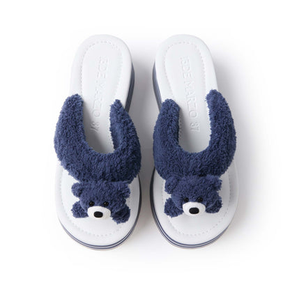 13DE MARZO Doozoo Platform Sandals Navy Blue