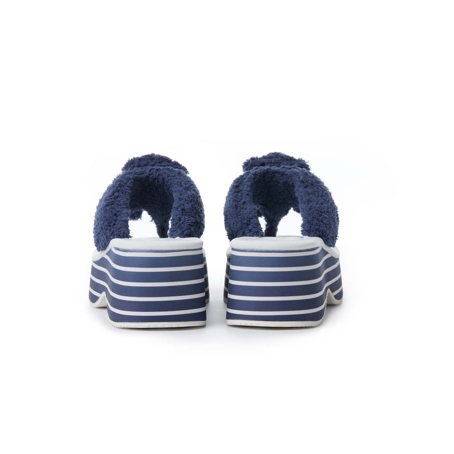 13DE MARZO Doozoo Platform Sandals Navy Blue