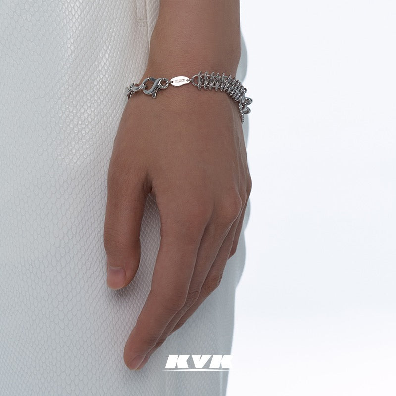KVK Spider Sequence Collection Venom Stitching Bracelet