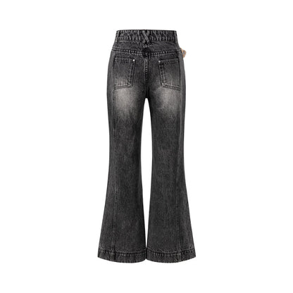 13DE MARZO Doozoo Spray Paint Jeans Black