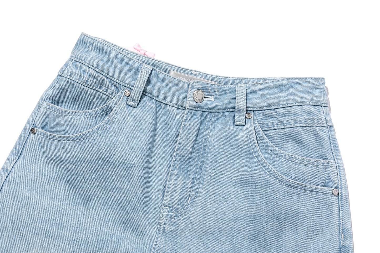 13DE MARZO Cuffed Wide-Leg Jeans Blue