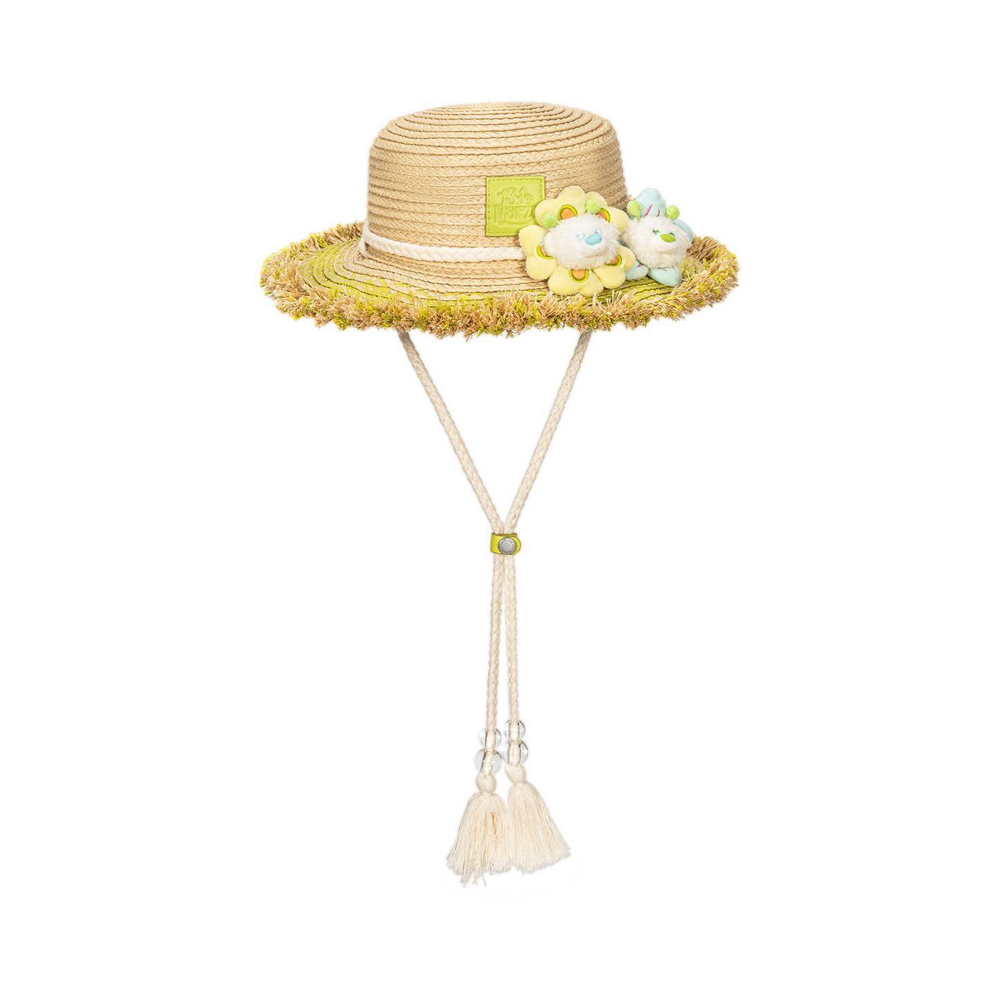 13DE MARZO Floral BabyBear Straw Hat