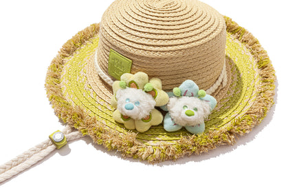 13DE MARZO Floral BabyBear Straw Hat