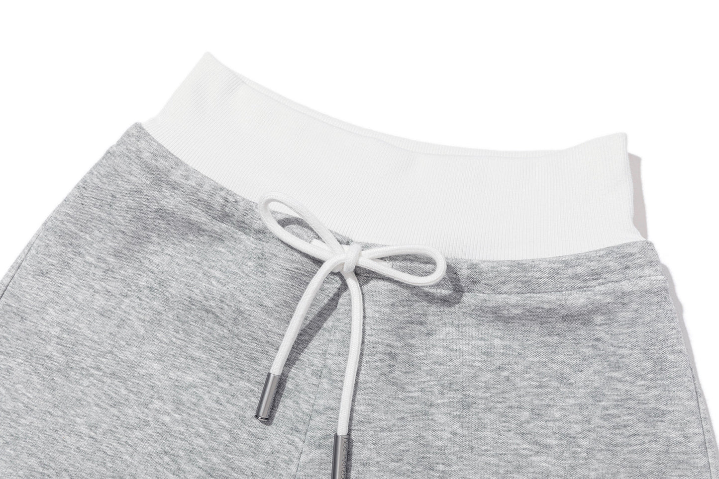 13DE MARZO Sports Shorts with Double Waistband Grey