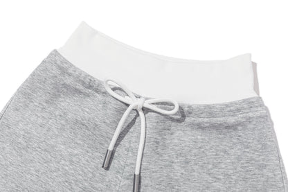 13DE MARZO Sports Shorts with Double Waistband Grey
