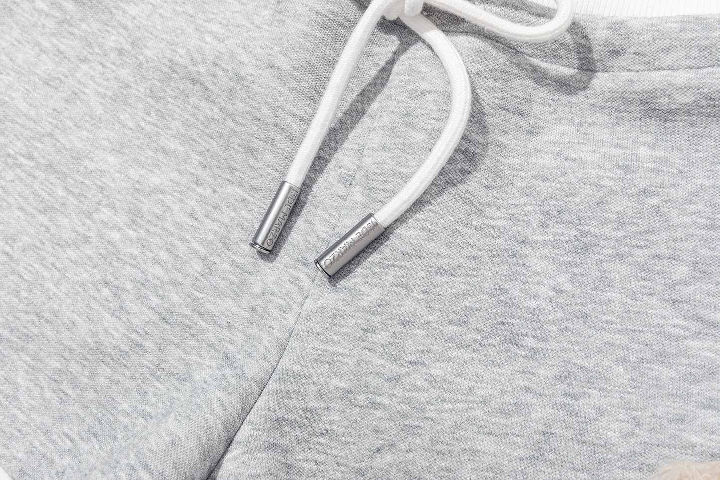 13DE MARZO Sports Shorts with Double Waistband Grey