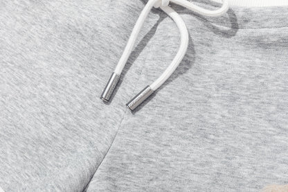 13DE MARZO Sports Shorts with Double Waistband Grey