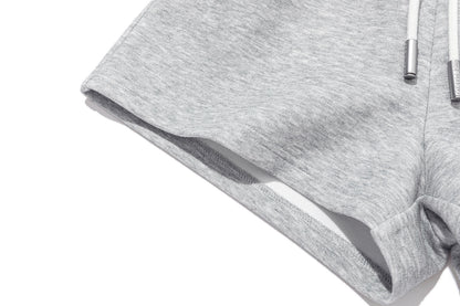 13DE MARZO Sports Shorts with Double Waistband Grey