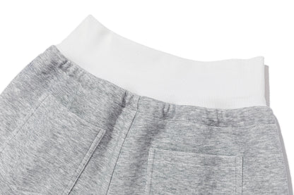 13DE MARZO Sports Shorts with Double Waistband Grey