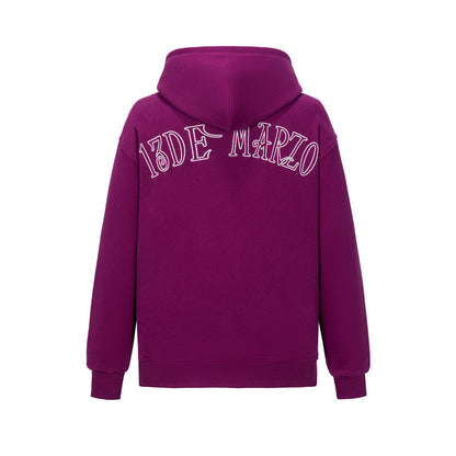 13DE MARZO Doozoo Pocket Bear Hoodie Purple