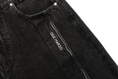 13DE MARZO Bear Fork Crinkle Jeans