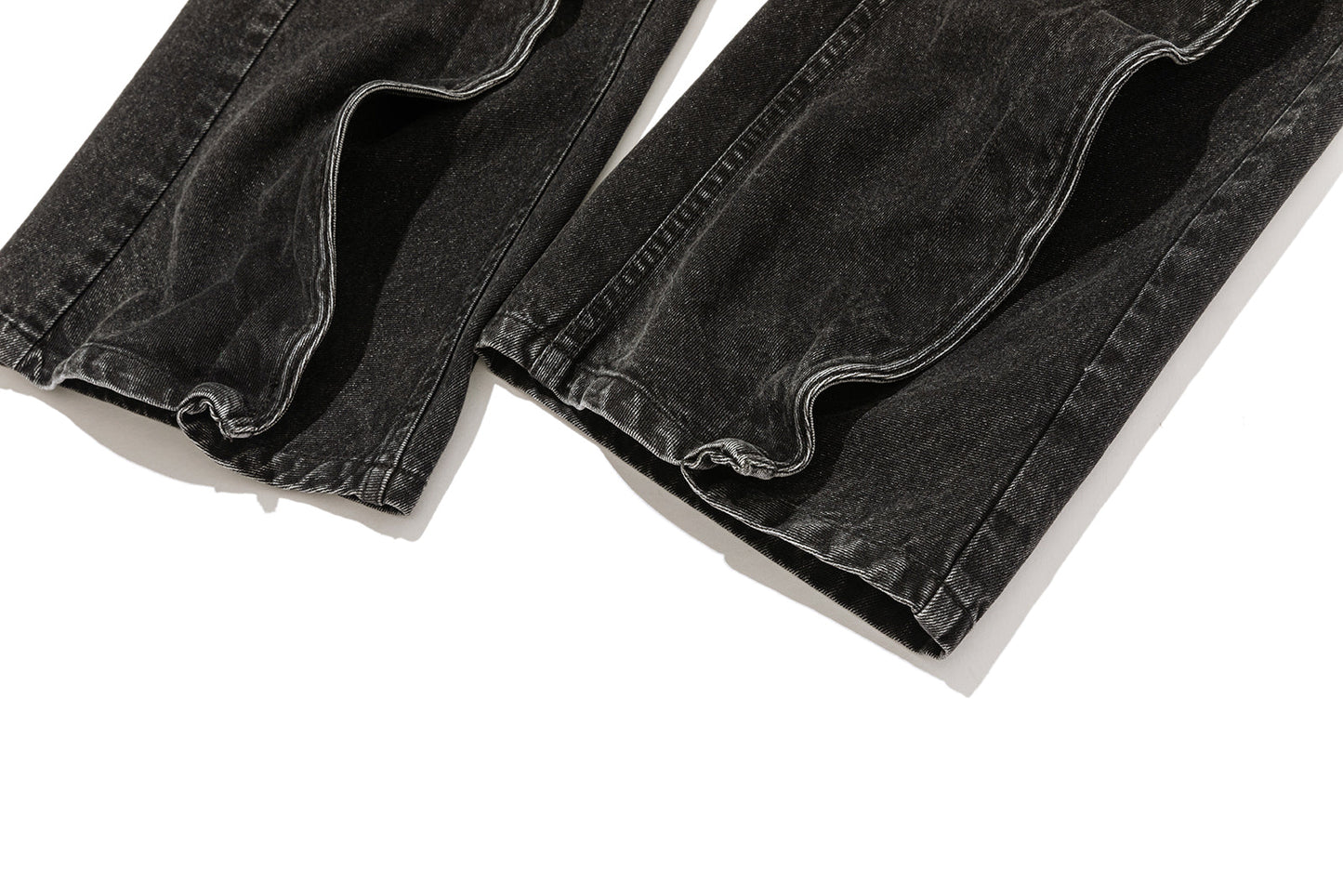 13DE MARZO Bear Fork Crinkle Jeans