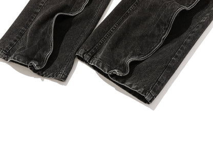 13DE MARZO Bear Fork Crinkle Jeans