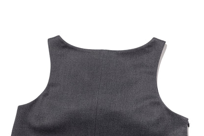 13DE MARZO Sleeveless Tulle Dress Dark Grey
