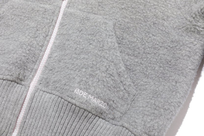 13DE MARZO Nighty Night Bear Cropped Jacket Grey