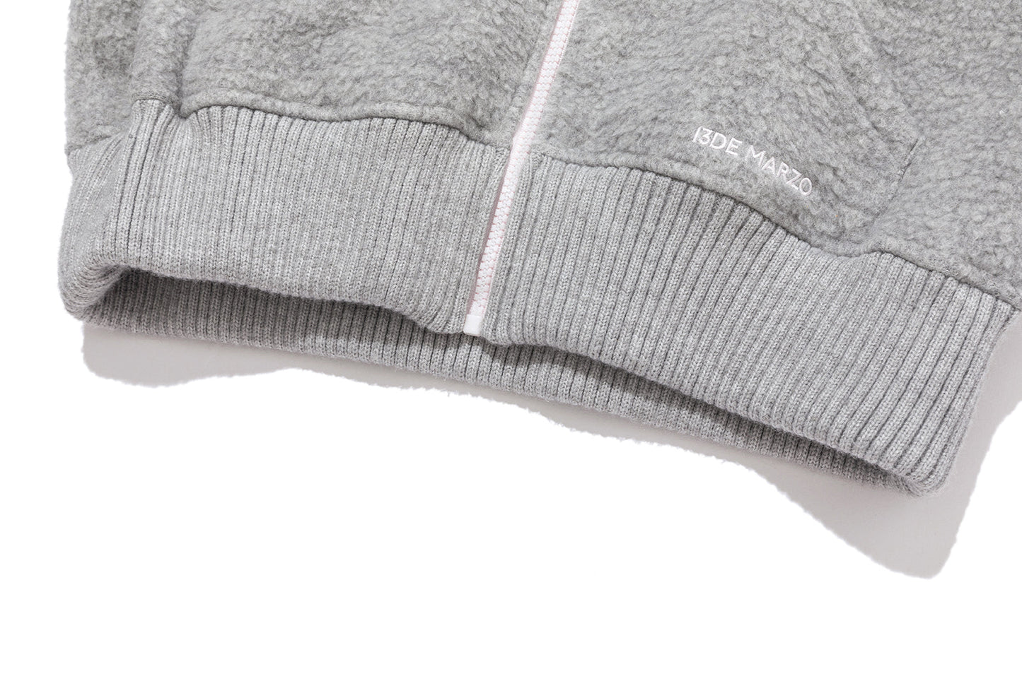13DE MARZO Nighty Night Bear Cropped Jacket Grey